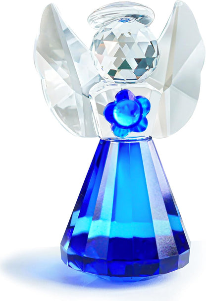 HDCRYSTALGIFTS 3.3'' Crystal Bird Figurine Collectible Art Glass Animal Figurines Table Home Decor Paperweight Valentine’s Day for Women