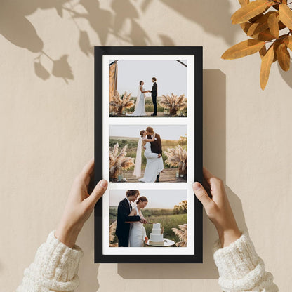 Vittanly 11x14 Collage Picture Frame, Displays 5Pcs 4x6 Pictures with Mat or 1Pcs 11x14 without Mat for Wall Mounting, Picture Frames Collage Wall Decor in Black, 1 Pack
