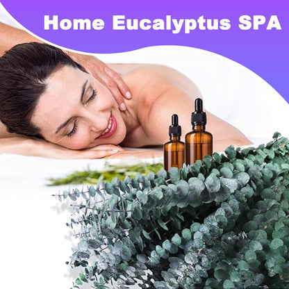 48 Pcs Large Dried Eucalyptus Stems - Natural Eucalyptus Branches for Shower Hanging, 17" Preserved Plants Steam Shower for Women and Men, Relaxation Set, Mother's Day