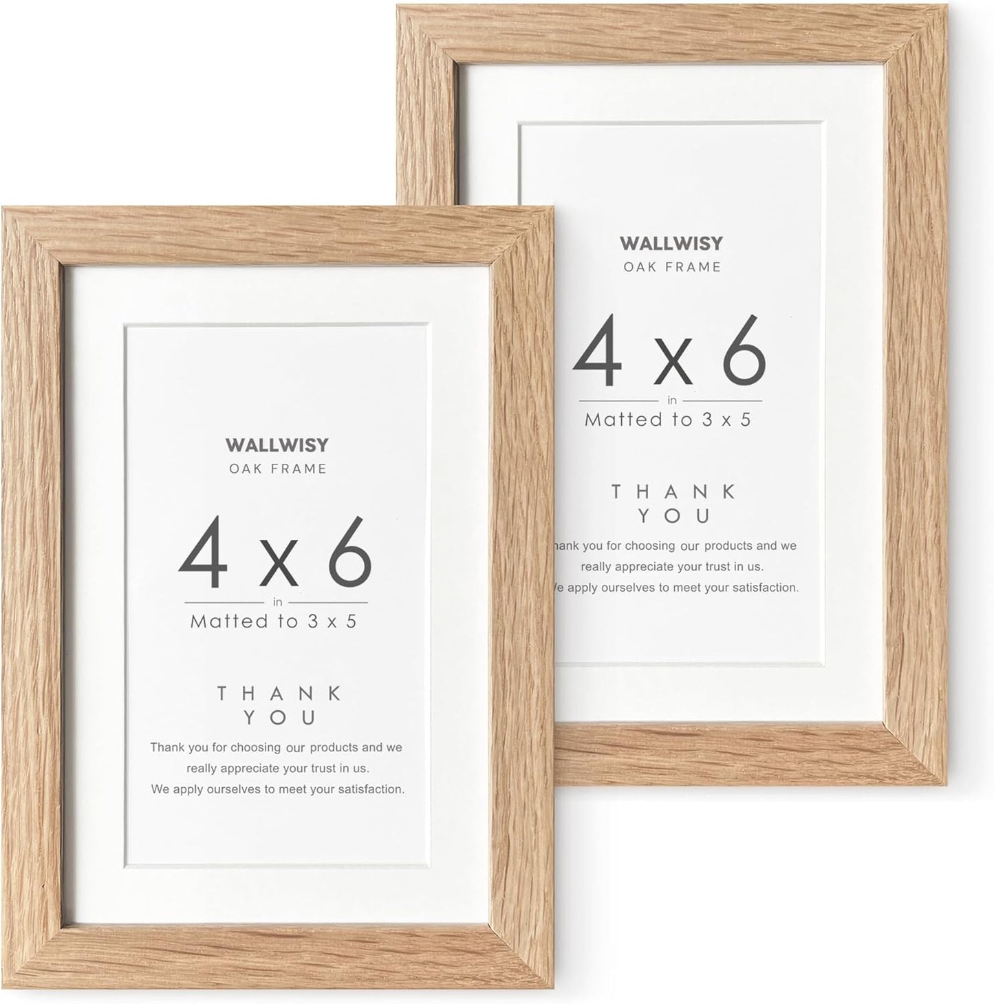 5x7 Picture Frame, Solid Oak Wood 5 x 7 Photo Frame with Mat to 4x6, 7x5 Picture Frames for Wall and Tabletop Display, (Walnut Set of 1)
