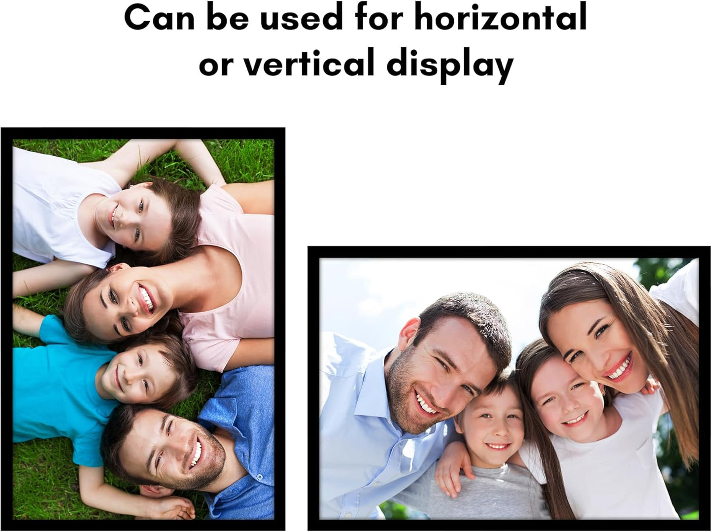 Americanflat 24x36 Poster Frame with Polished Plexiglass - Streamline Collection - Thin Border Picture Frame for Wall Display - Hanging Hardware Included - Black - Colors A
