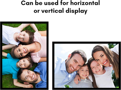 Americanflat 24x36 Poster Frame with Polished Plexiglass - Streamline Collection - Thin Border Picture Frame for Wall Display - Hanging Hardware Included - Black - Colors A
