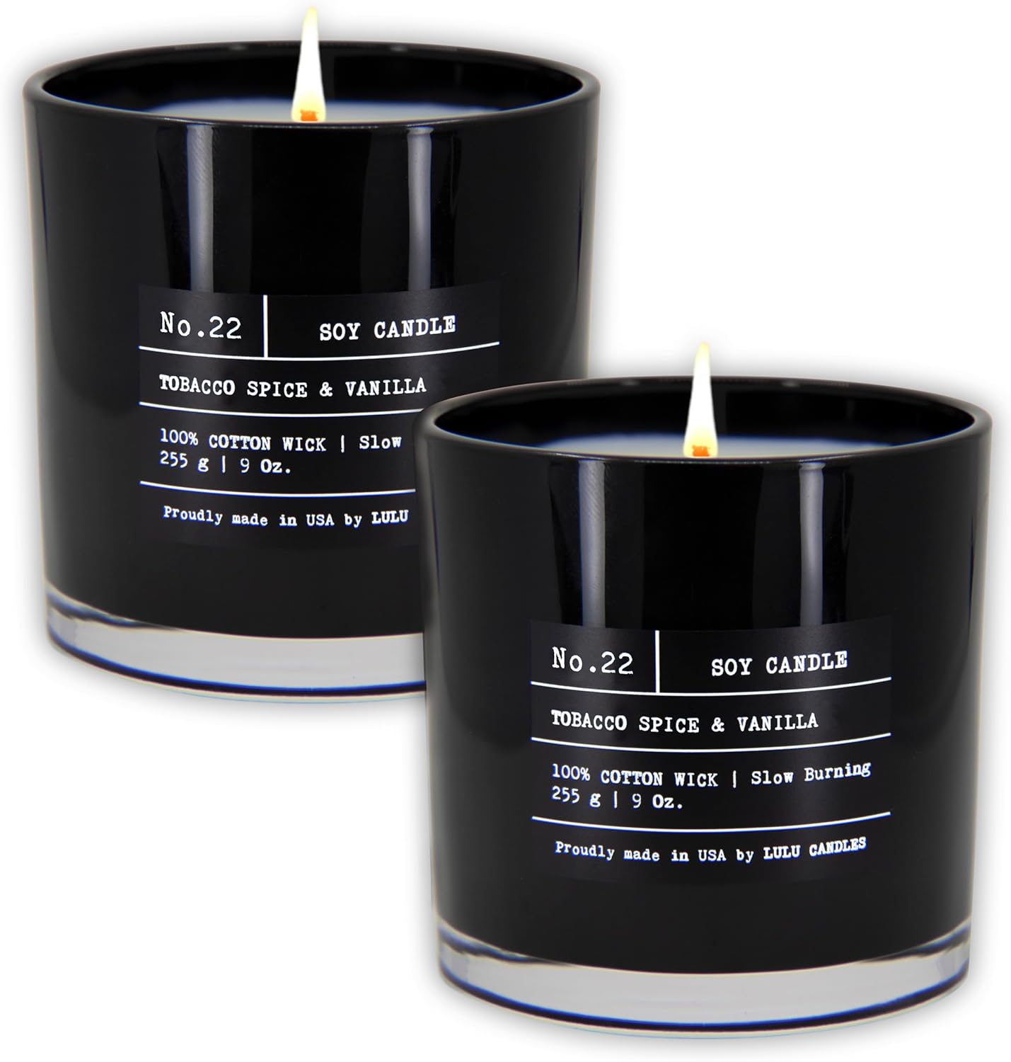 Lulu Candles | Jasmine, Oud & Sandalwood | Luxury Scented Soy Jar Candle | Hand Poured in The USA | Highly Scented & Long Lasting (9 Oz.)