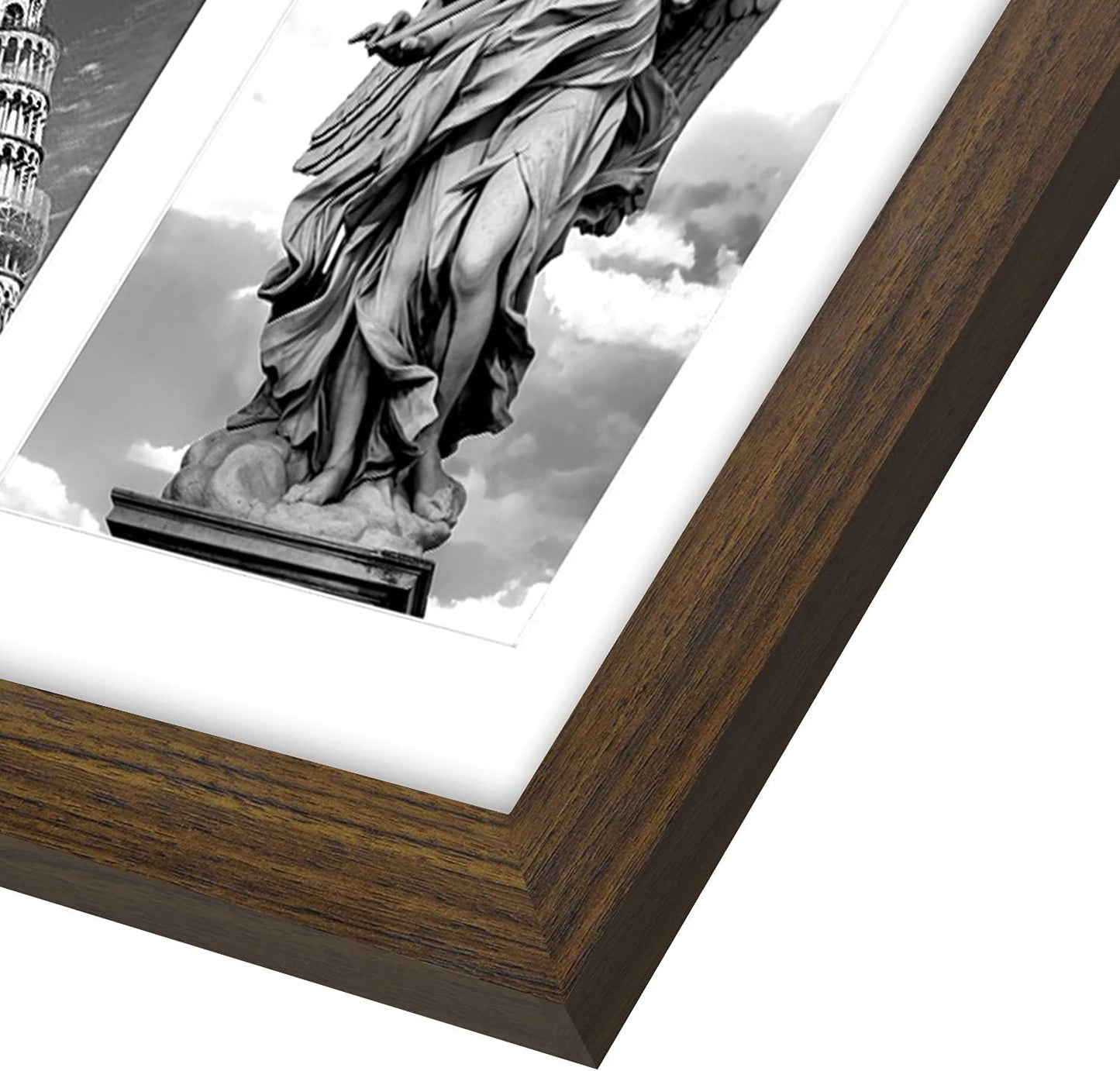 Americanflat 4x6 Collage Picture Frame with Shatter-Resistant Glass - Fits Five 4x6 Photos or Use as One 11x14 Picture Frame - Signature Collection - Collage Frames for Wall Display - Black