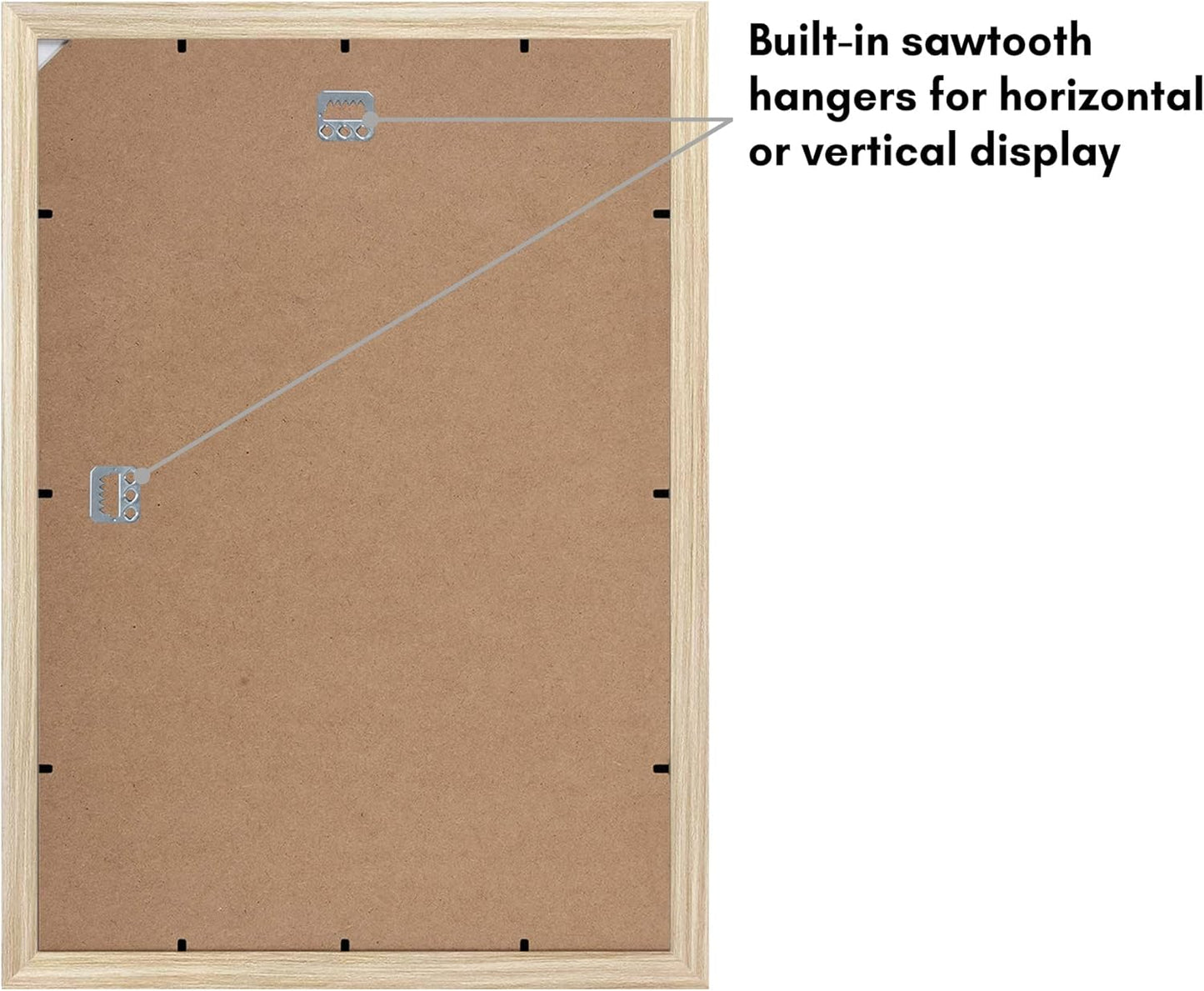 Americanflat 12x18 Poster Frame with Shatter-Resistant Glass - Signature Collection - Gallery-Style Frames Made of Engineered Wood - Photo Frame for Wall Display - Black - Colors B