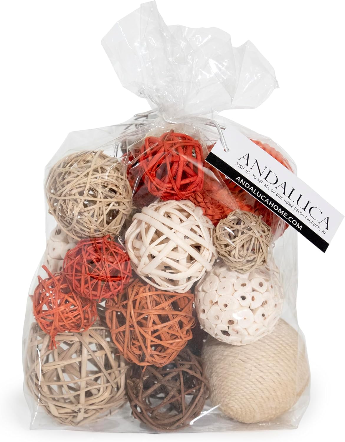 ANDALUCA Decorative Balls Bag Bowl Filler Home Decor (Beige)