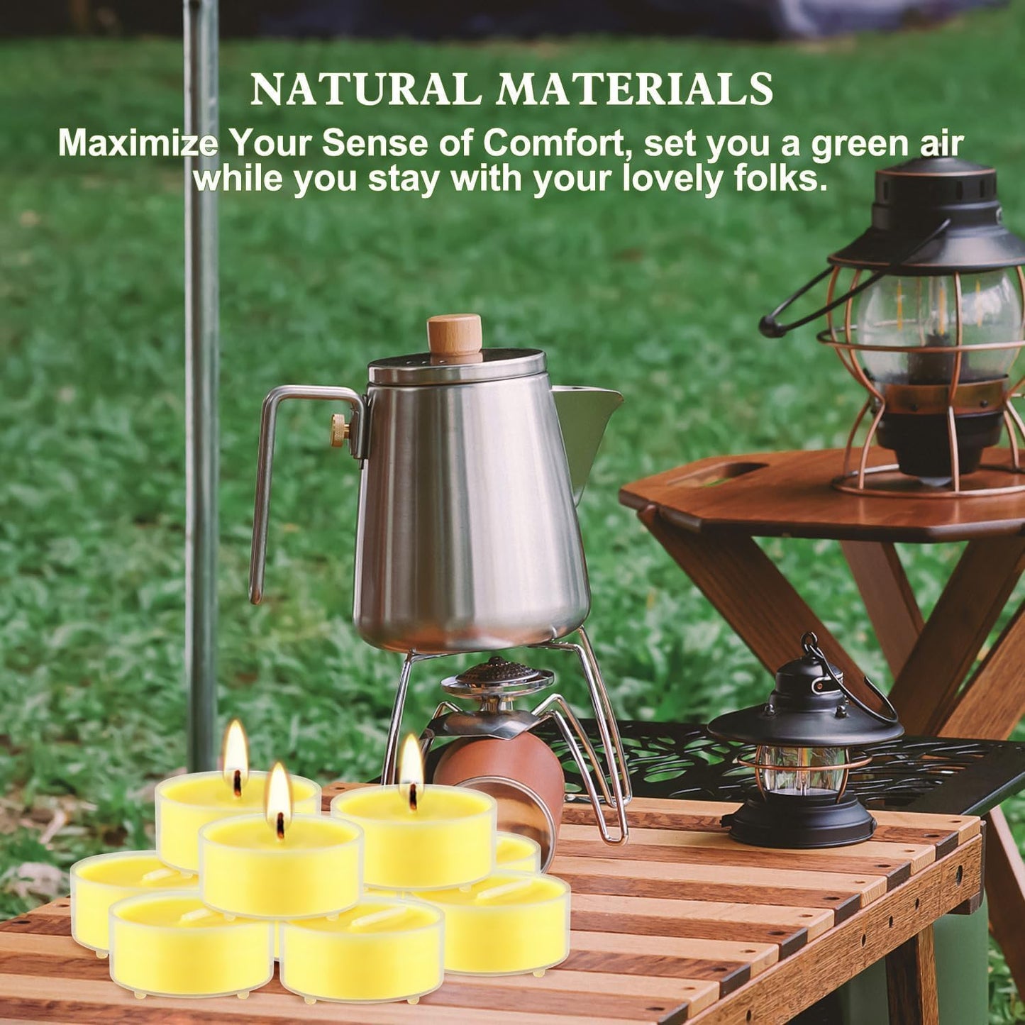 100 Pack Scented Tealight Candles - 4 Hours Burning Lemon Aromatherapy | Valentine's Day Romantic Dinner & New Year Home Decor, Yellow Votive Candles for Wedding, Holiday Gift & Emergency (Yellow)