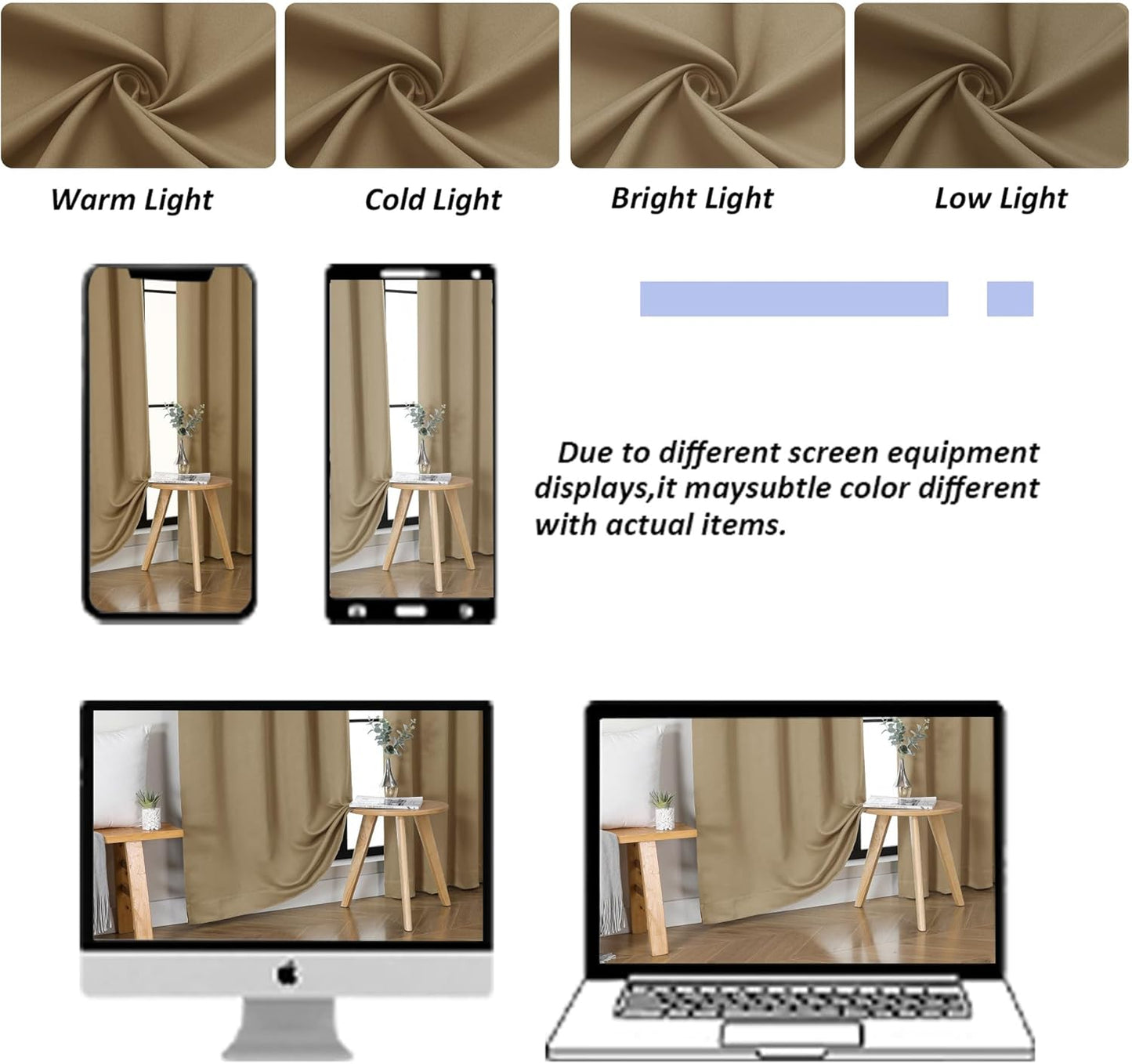 Simplebrand Ava Sage Green Blackout Curtains for Bedroom 63 Inch Length 2 Panels Set, Solid Thermal Insulated Energy Saving Rod Pocket Window Treatment Curtains Blackout Drapes, W40 x L63 Inch, Sage - Colors C