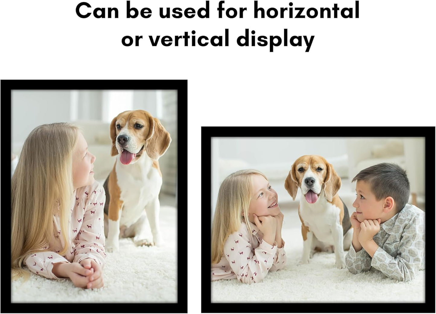 Americanflat 16x20 Picture Frame with Polished Plexiglass - Black Picture Frame - Wide Photo Frames Made of Engineered Wood for Vertical or Horizontal Wall Display - Epic Collection - Black - Colors B
