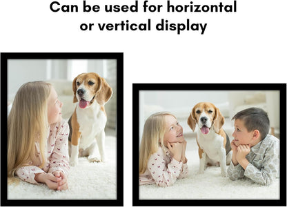Americanflat 16x20 Picture Frame with Polished Plexiglass - Black Picture Frame - Wide Photo Frames Made of Engineered Wood for Vertical or Horizontal Wall Display - Epic Collection - Black - Colors B