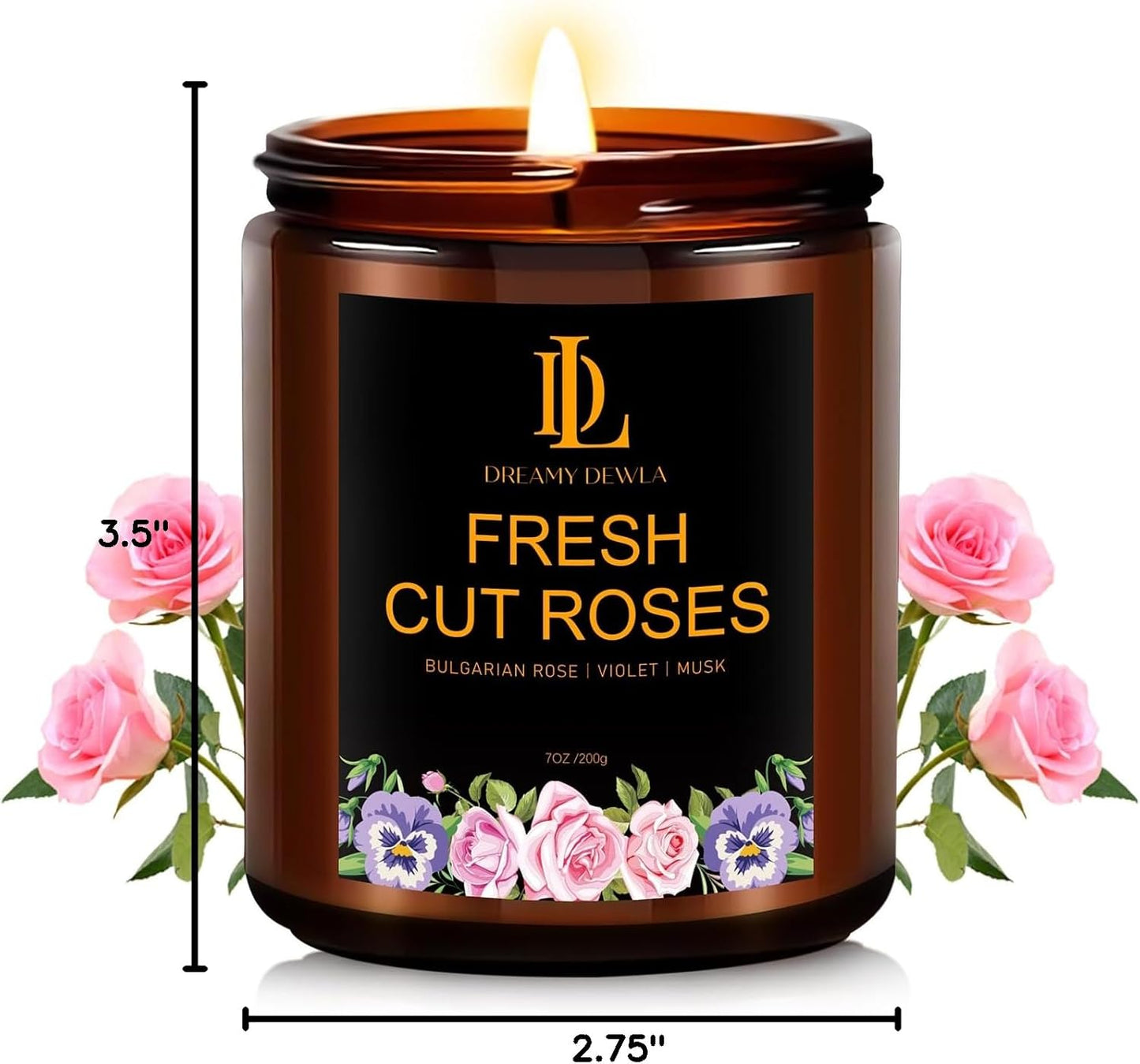 Scented Candles Set, 4 Pack Soy Candles for Home Scented, Candle Gifts for Men Women, Scents of Pineapple Cocktail/Coconut Vanilla/Pink Sands/Bahamian Breeze