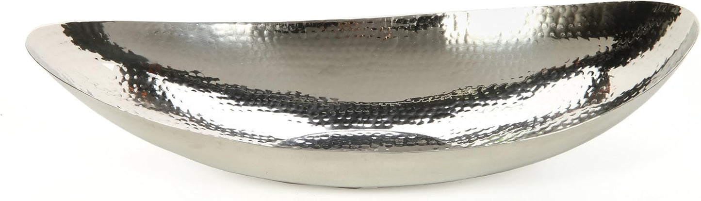 Hosley 5.75 Inch Diameter Silver Finish Metal Bowl, Ideal for Potpourri, LED Candles, Weddings, Special Events, Center Pieces, Craft. Use Decor to Coordinate O3