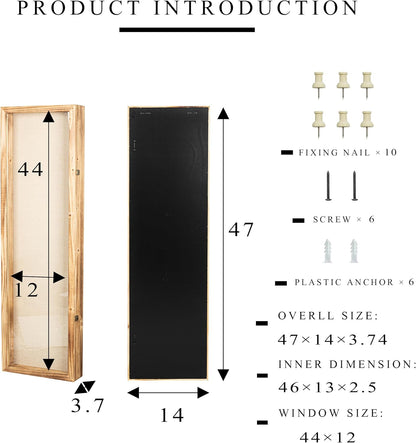 Freezing point Shadow Box Frame 8x8 Shadow Boxes Display Case with Linen Back Memorabilia Awards Medals Bouquet Photos Picture Badge Wedding Memory Box for Keepsakes Carbonized Small Pin Board