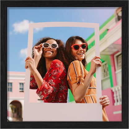 Vittanly 11x14 Picture Frame, Display Pictures 8x10 with Mat or 11x14 without Mat, Photo Frame for Wall Mounting, Black, 1 Pack - Colors A