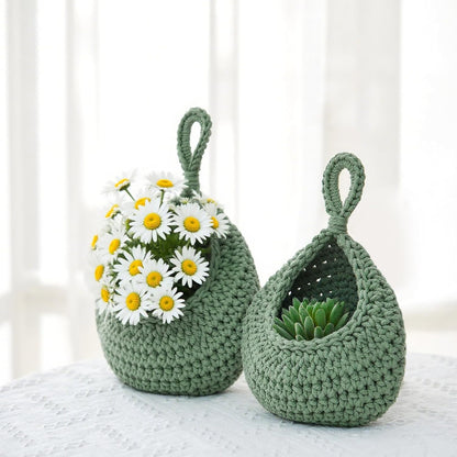 Honeydak Boho Decor Hanging Wall Baskets for Kitchen 3 Pack Teardrop Baskets with Hooks Storage Fruit Onion Vegetable Potato for Home 3 Sizes(Linen,Teardrop,Jute)