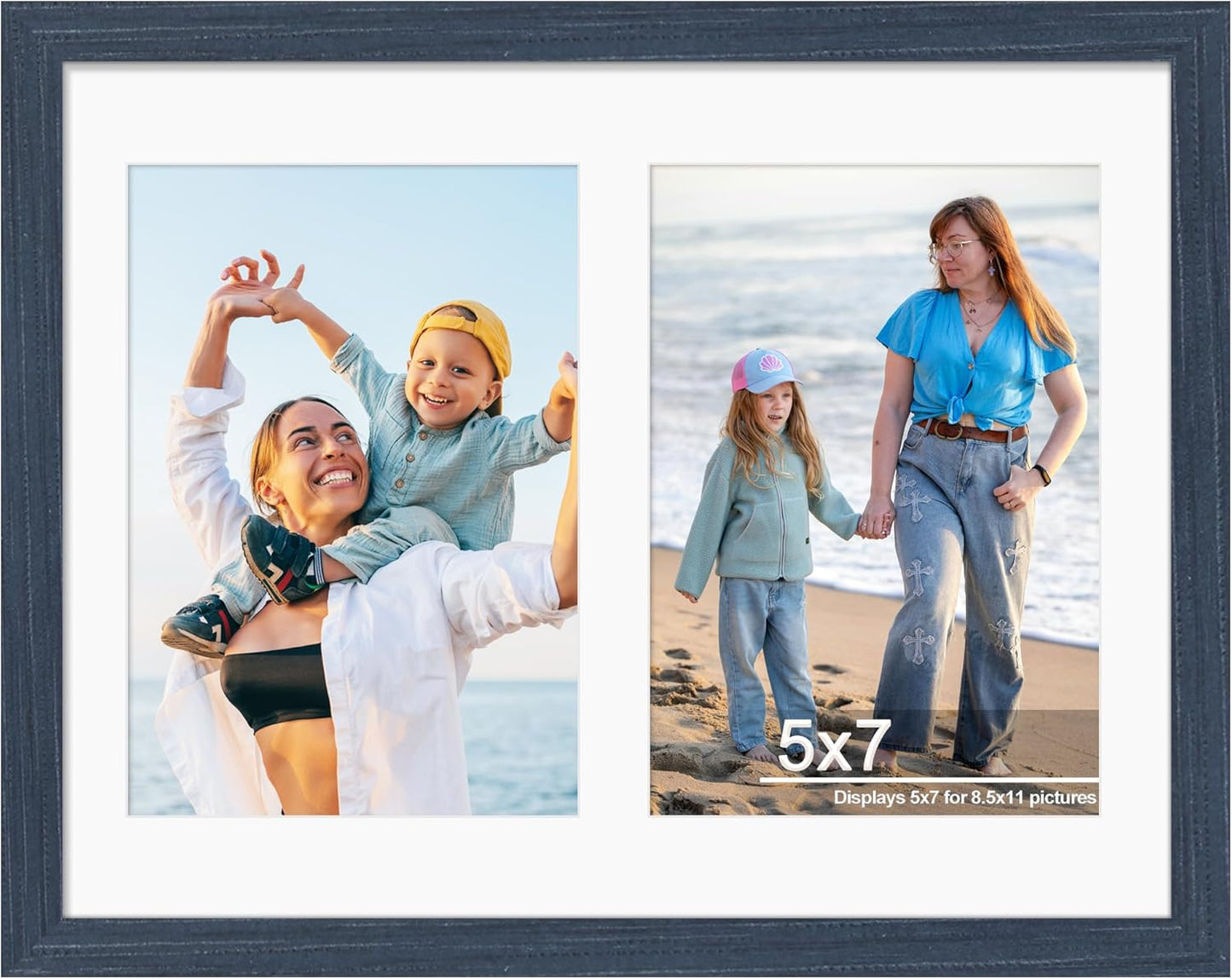 DUENPY 14x26 Collage Picture Frame 4x6 Collage Picture Frame Displays Twelve 4x6 inch Photos Available Horizontal Wall Mounting Display and Vertical Black - Colors B