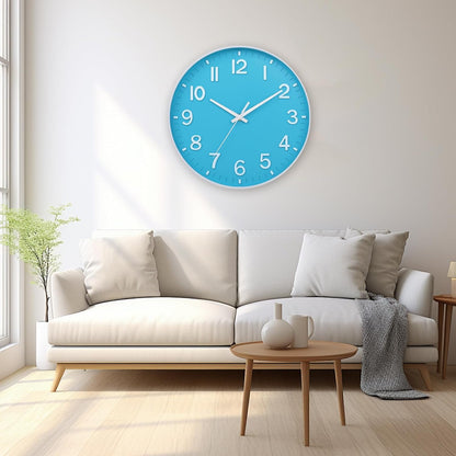 HZDHCLH Wall Clocks Battery Operated,12 inch Silent Non Ticking Modern Wall Clock for Living Room Bedroom Kitchen Office Classroom Decor (Olive Green and Gold)