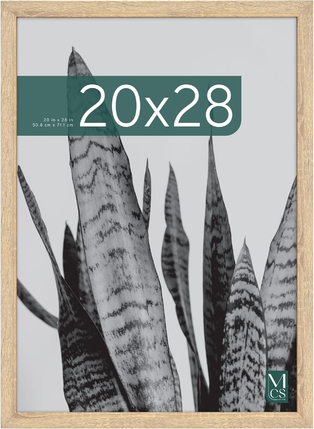 MCS Studio Gallery 16x24 Poster Frame Black Woodgrain Engineered Wood, Vertical & Horizontal Wall Hanging Large Picture Frame for Photos, Posters & Art Prints (1-Pack)