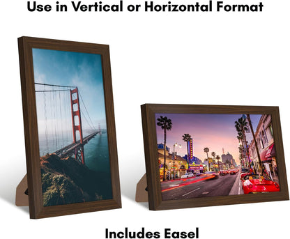 Americanflat 12x18 Poster Frame with Shatter-Resistant Glass - Signature Collection - Gallery-Style Frames Made of Engineered Wood - Photo Frame for Wall Display - Black - Colors A