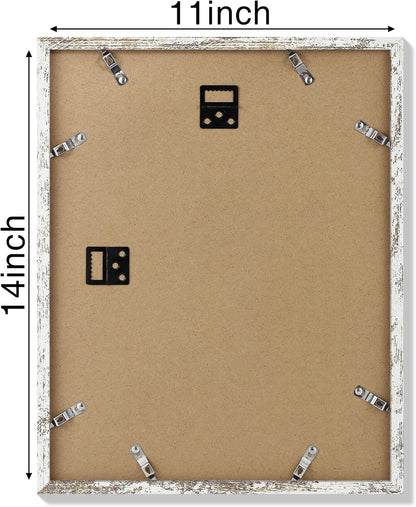 Vittanly 11x14 Picture Frame, Display Pictures 8x10 with Mat or 11x14 without Mat, Photo Frame for Wall Mounting, Black, 1 Pack - Colors B