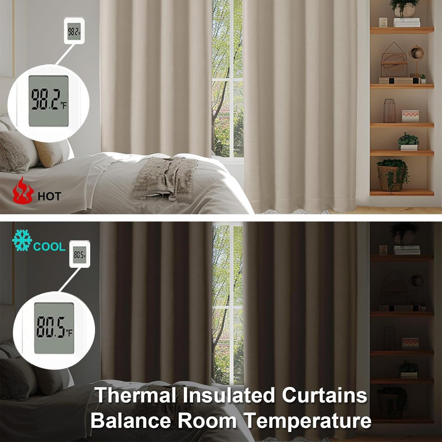 Simplebrand Ava Sage Green Blackout Curtains for Bedroom 63 Inch Length 2 Panels Set, Solid Thermal Insulated Energy Saving Rod Pocket Window Treatment Curtains Blackout Drapes, W40 x L63 Inch, Sage - Colors B