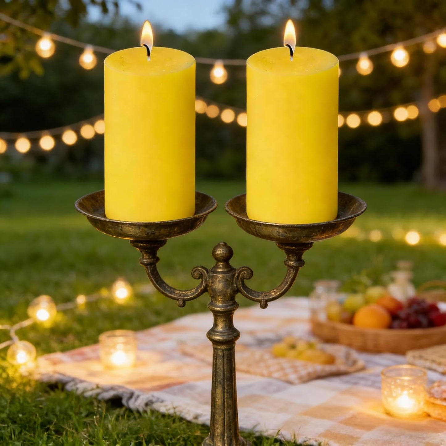 2 Pack 3x6 Inch Sage Green Unscented Pillar Candles - 70 Hour Long Burning Dripless Smokeless Candles for Home Decor Weddings Festivals Spa Meditation