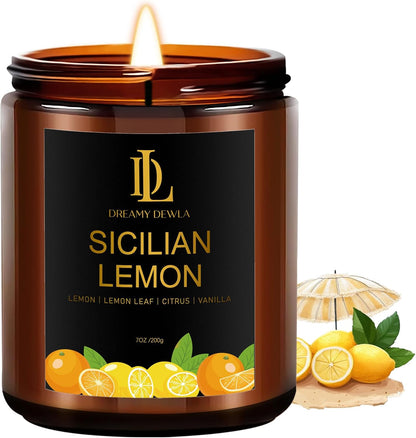 Scented Candles Set, 4 Pack Soy Candles for Home Scented, Candle Gifts for Men Women, Scents of Pineapple Cocktail/Coconut Vanilla/Pink Sands/Bahamian Breeze