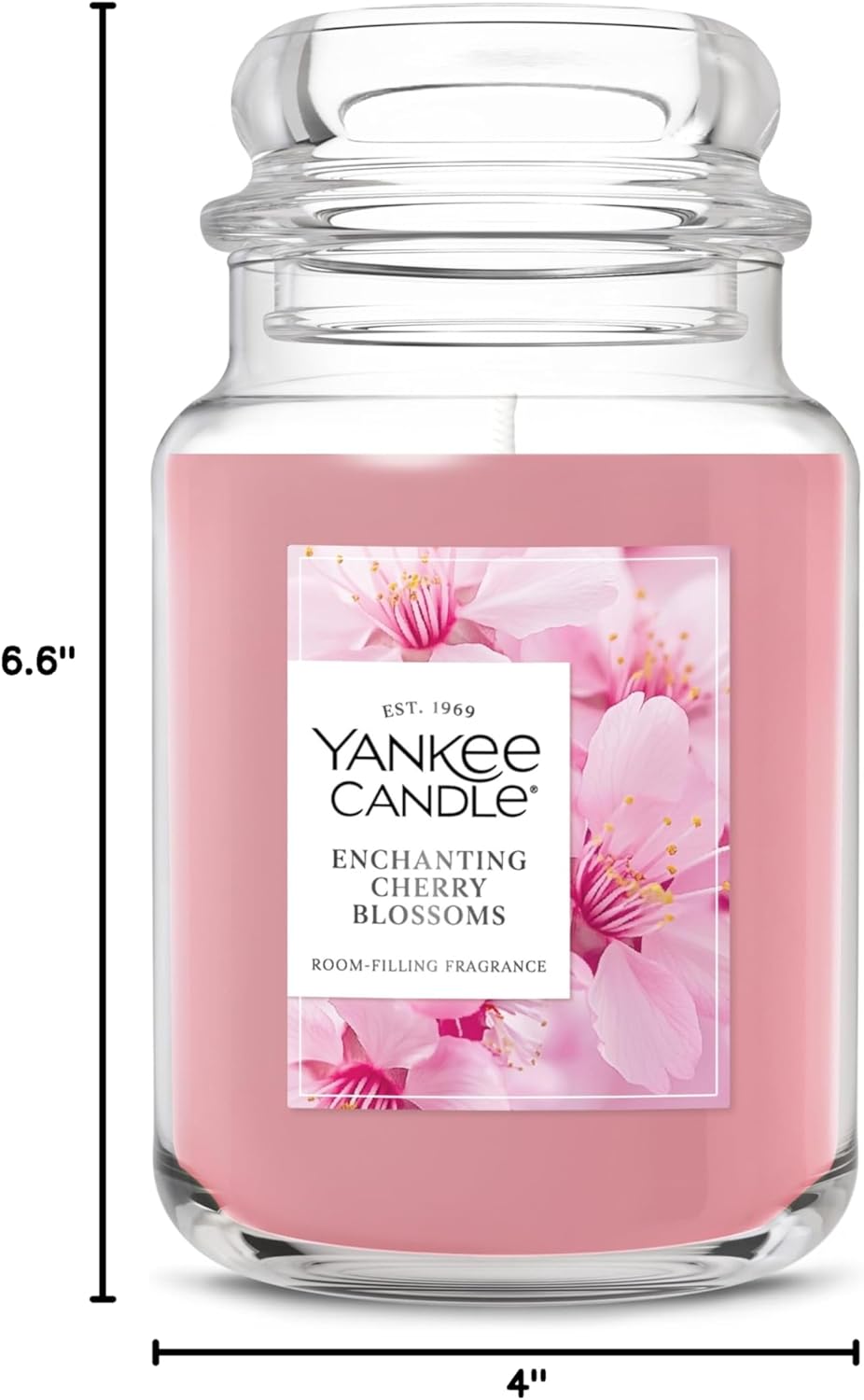Yankee Candle Lilac Blossoms Scented Candle, 22oz Large Jar with up to 150 Hour Burn Time, Giftable, Birthdays