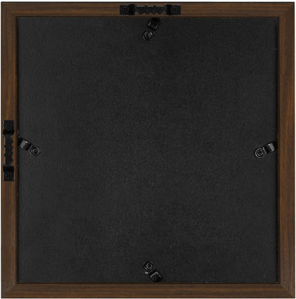 Americanflat 12x16 Shadow Box Frame with Polished Plexiglass - Silhouette Collection - Large Shadow Box Display Case for Tabletop and Wall Display - Black with Soft Felt Back