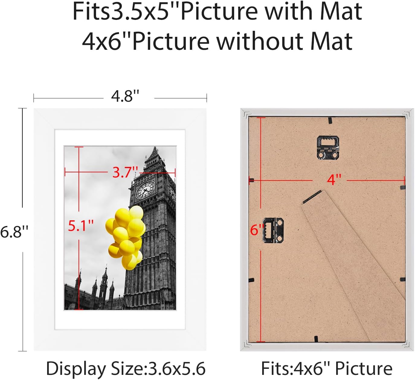 12x12 Picture Frame Set of 9, Display Pictures 8x8 with Mat or 12x12 without Mat, Multi Collage Gallery Square Photo Frames for Wall or Tabletop, Black