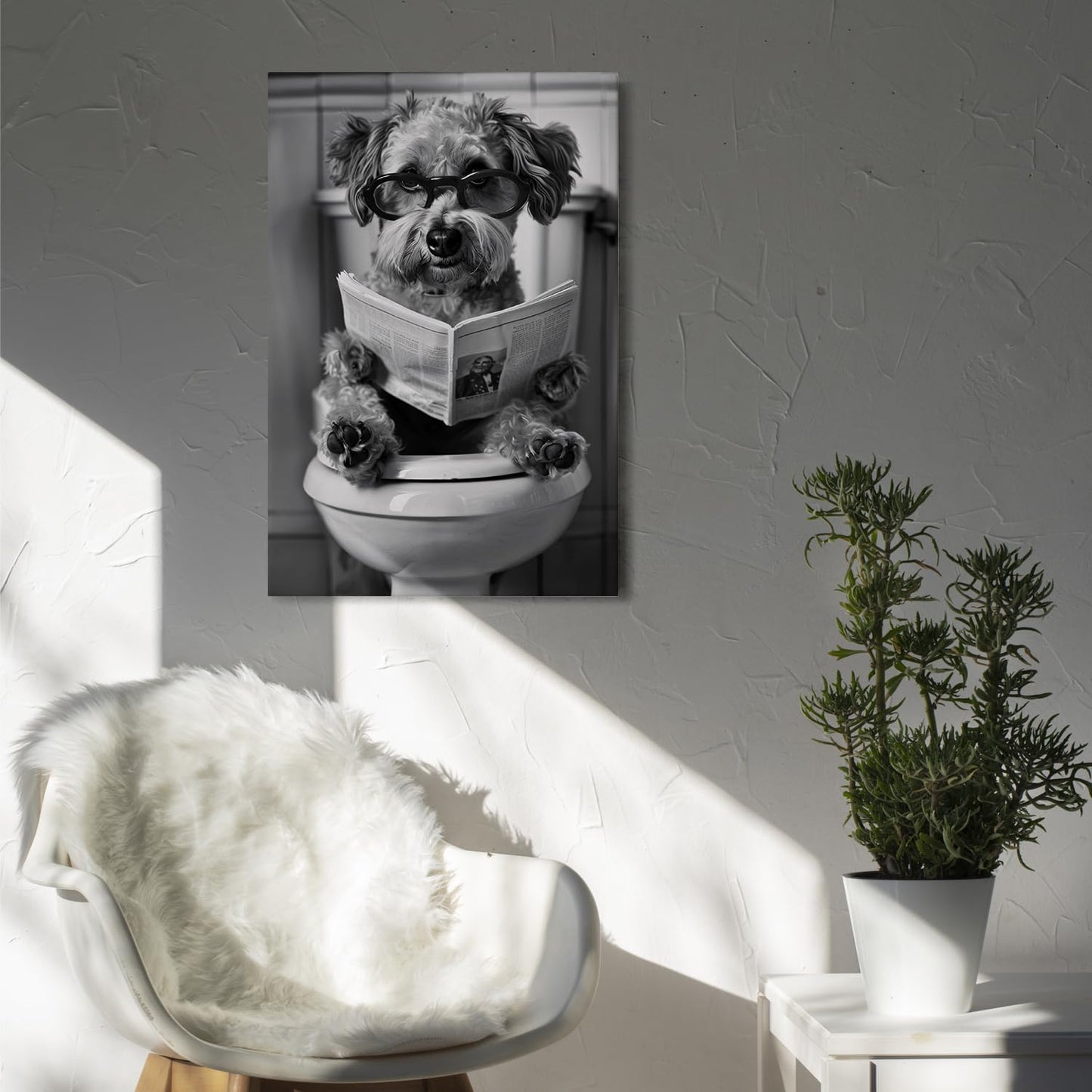 DIHSIEG 12x16 Canvas Wall Art funny bathroom wall art Print Poster Vintage Poster Frameless Floral Can be hung on the Wall Heal Your Heart poster Wall Art Canvas
