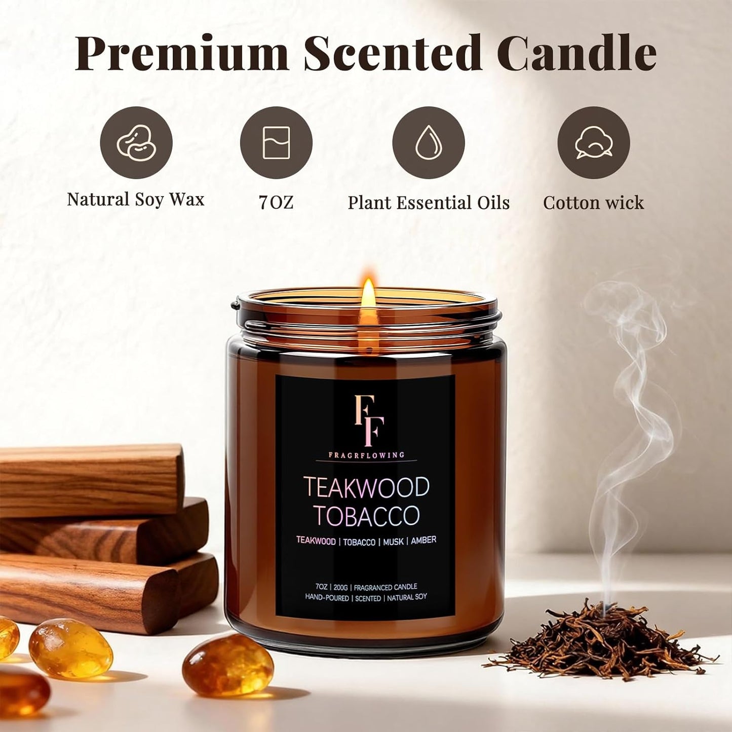 Scented Candles for Home Scented Aromatherapy Candles, 4 Pack 28 Oz Soy Wax Candle Gift Set Valentine's Day Gift for Women Men (Lavender/Vanilla//Sandalwood Rose/Moroccan Amber)
