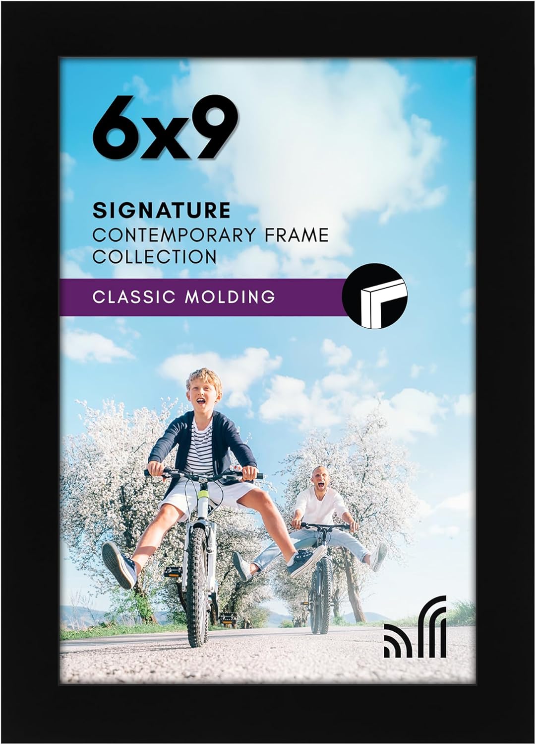 Americanflat 12x18 Poster Frame with Shatter-Resistant Glass - Signature Collection - Gallery-Style Frames Made of Engineered Wood - Photo Frame for Wall Display - Black - Colors B