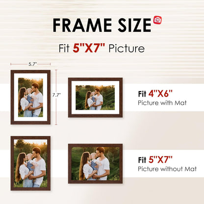 FIXSMITH 10 Pack Picture Frames Collage Wall Decor for Mounting or Tabletop Display, Gallery Wall Frame Set with Two 8x10 Black Frames, Four 5x7 Frames and Four 4x6 Frames, Multi-Pack Photo Frame Set