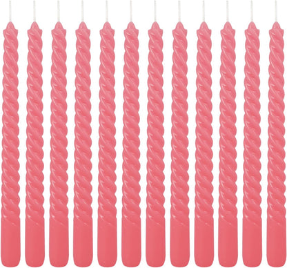 30-Pack 10-Color Taper Candles - 10 Inch Dripless & 10-Hour Burn｜Wedding/Birthday/Home Decor with Premium Wax