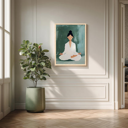 GELDSTEI Calm Zen Botanical Canvas Wall Art, White Lotus Blooming on Stones in Water Aesthetic Pictures, Yoga Spa Meditation Room Decor, Modern Spiritual Poster Prints for Zen Office Framed Set of 3, Each 12x16 Inch
