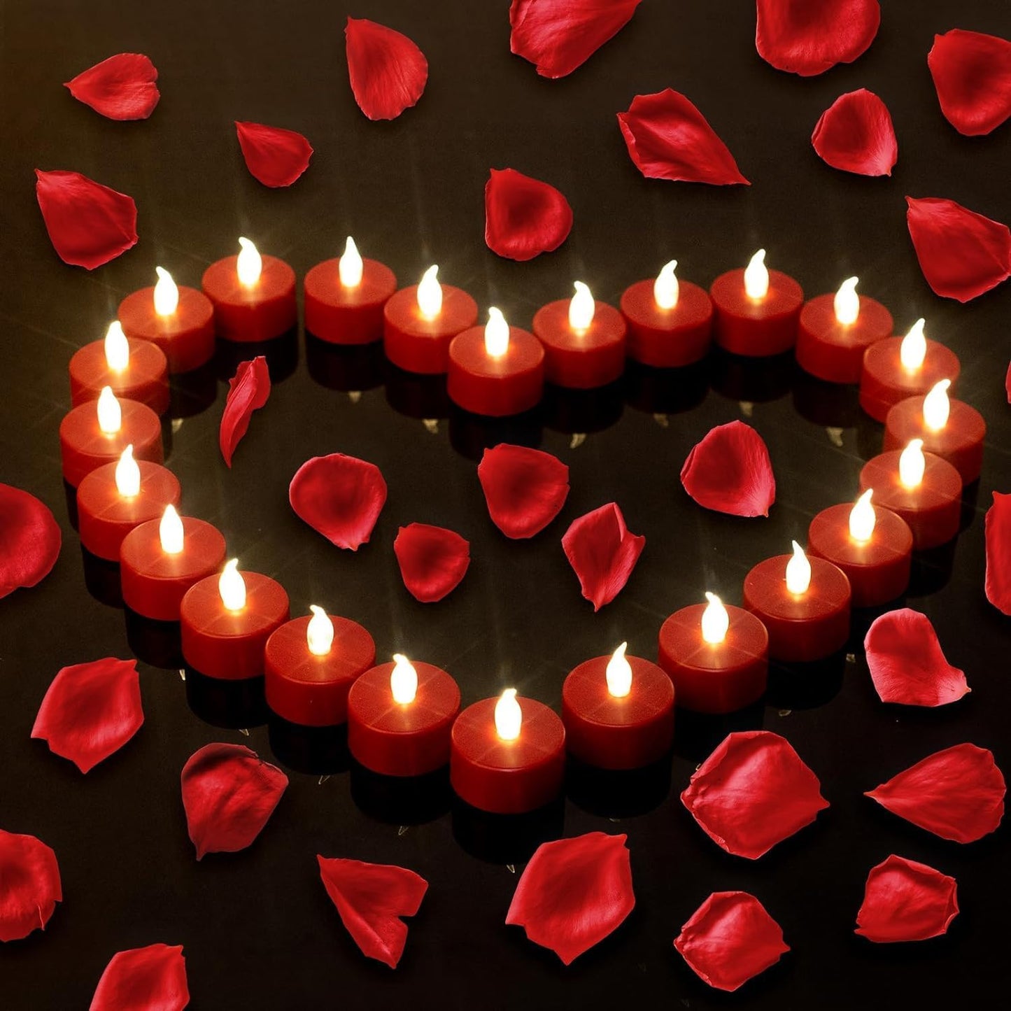 Battery Operated LED Tea Lights: 24PACK Flameless Votive Candles Lamp Realistic and Bright Flickering Holiday Gift Long Lasting 200Hours for Seasonal & Festival Celebration Warm White