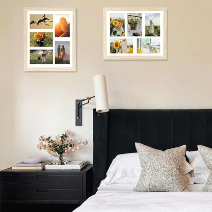 JCJMY 11x14 Picture Frame, 4x6 Collage Picture Frame, Display 5 Pcs 4x6 Photos or 11x14 Picture, Five Opening 4x6 Collage Frame for Wall Hanging, Lightweight 4 x 6 Multi Pictures Frame, Black
