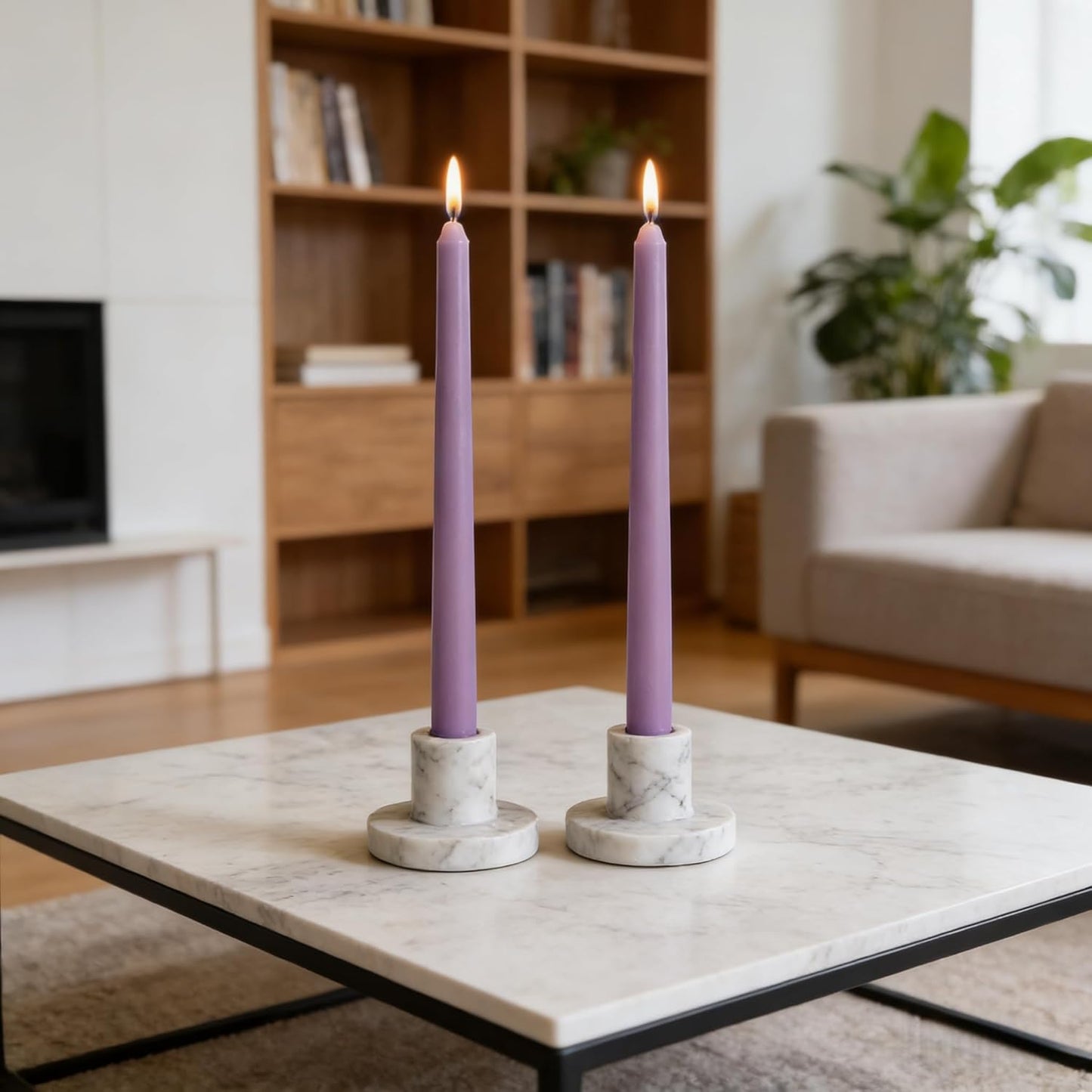 12-Pack Olive Green Taper Candles, 10 Inch Unscented Dripless Candlesticks, Long-Lasting Burn Time of 7-8 Hours, Perfect for Christmas Home Décor Spring and St. Patrick's Day