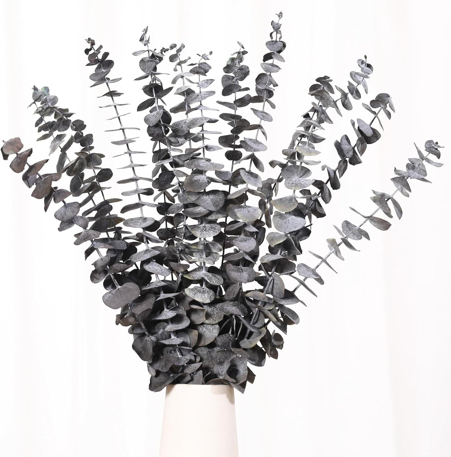 Tavkite 16 Pcs Dried Eucalyptus Stems, 17'' Natural Fresh Eucalyptus Leaves Branches Hanging for Shower, Preserved Real Plant Live Greenery for Home SPA Wall Bathroom Wedding Party Vase Decor