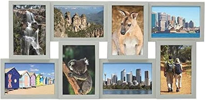 MELANNCO Collage Picture Frame for Wall, Holds 12 Photos - Six 4x6 and Six 6x4 Images, 18x23 Inch Black Plastic Frame, Hang Horizontal or Vertical, Gallery Wall Decor