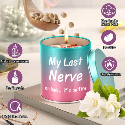 Gifts for Mom Birthday from Daughter Son, Christmas Stocking Stuffers Gifts for Mom Present Mothers Day Great ldeas Funny Unique New Mother Thanksgiving Adoptive 9oz Scented Candle