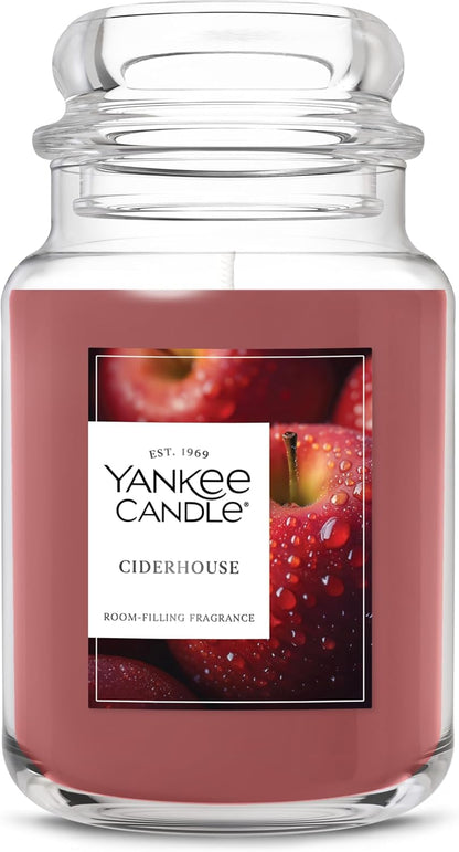Yankee Candle Sugared Cinnamon Apple, Scented Candle, 22oz Large Jar with up to 150 Hour Burn Time, Giftable