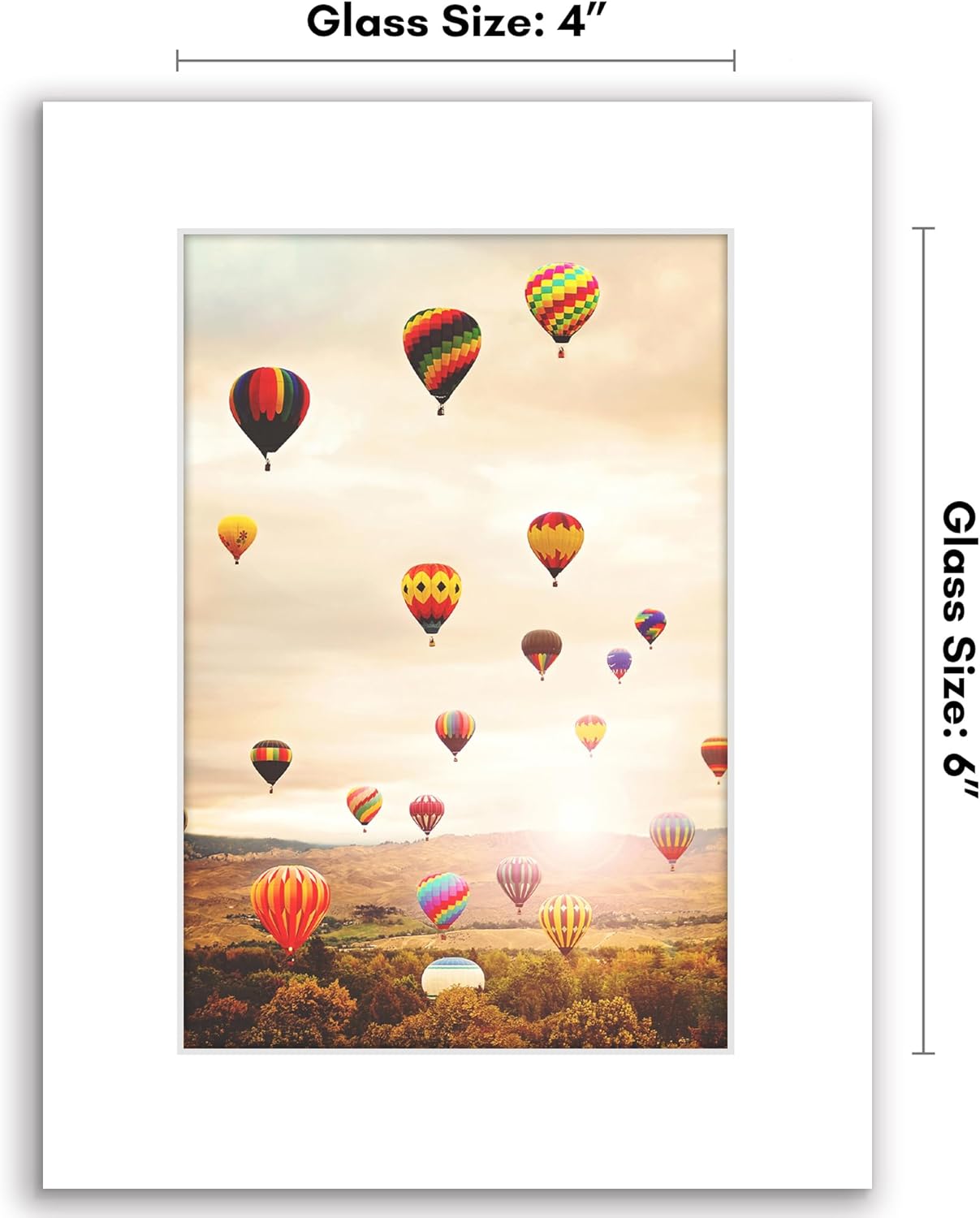 Americanflat 12x18 Poster Frame with Shatter-Resistant Glass - Signature Collection - Gallery-Style Frames Made of Engineered Wood - Photo Frame for Wall Display - Black - Colors C