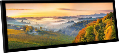 Americanflat 12x18 Poster Frame with Shatter-Resistant Glass - Signature Collection - Gallery-Style Frames Made of Engineered Wood - Photo Frame for Wall Display - Black - Colors A