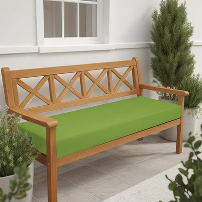 idee-home Outdoor Bench Cushion Waterproof, Bench Cushions for Outdoor Furniture, Patio Porch Swing Replacement Seat Pad with Ties for Garden Backyard, 48 x 18 Inch Red