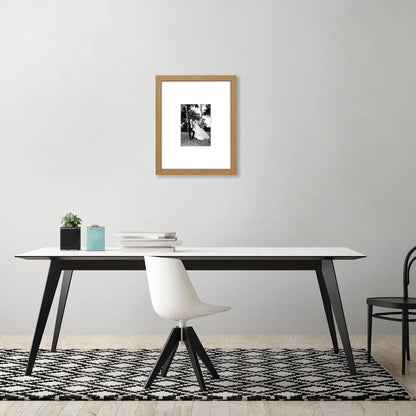Americanflat 11x14 Picture Frame with Shatter-Resistant Glass - Use as 5x7 Frame with Mat or Display 11x14 Photo Without Mat - Signature Collection - Picture Frames for Wall Display - Black