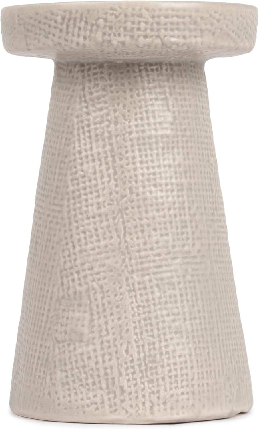 Main + Mesa Stoneware Pillar & Taper Candle Holders, Set of 2