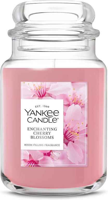 Yankee Candle Lilac Blossoms Scented Candle, 22oz Large Jar with up to 150 Hour Burn Time, Giftable, Birthdays
