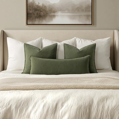 MIULEE Decorative Long Lumbar Throw Pillow Cover for Bed 14x36 Natural Beige Boho Farmhouse Neutral Couch Pillowcase Pack of 1 Accent Modern Sofa Cushion Livingroom Home Decor (Covers Only)